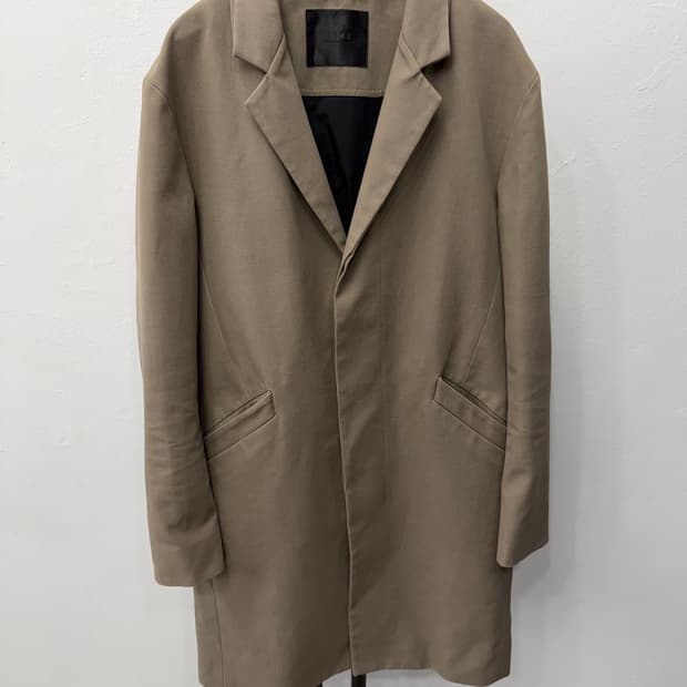 정품) TIME 타임옴므 베이지색 롱자켓 100