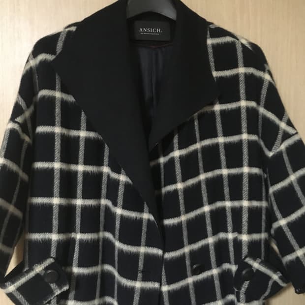 ansich checkered coat
