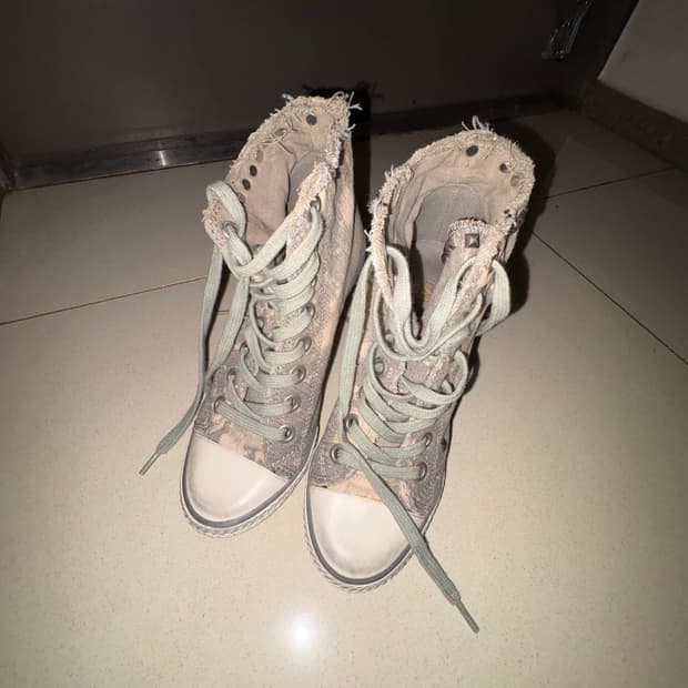 ASH 데님 스니커즈 힐