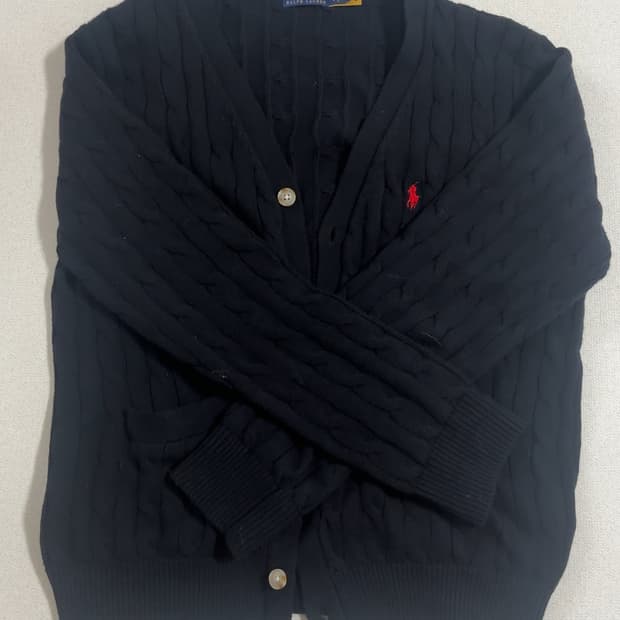 폴로 니트 가디건