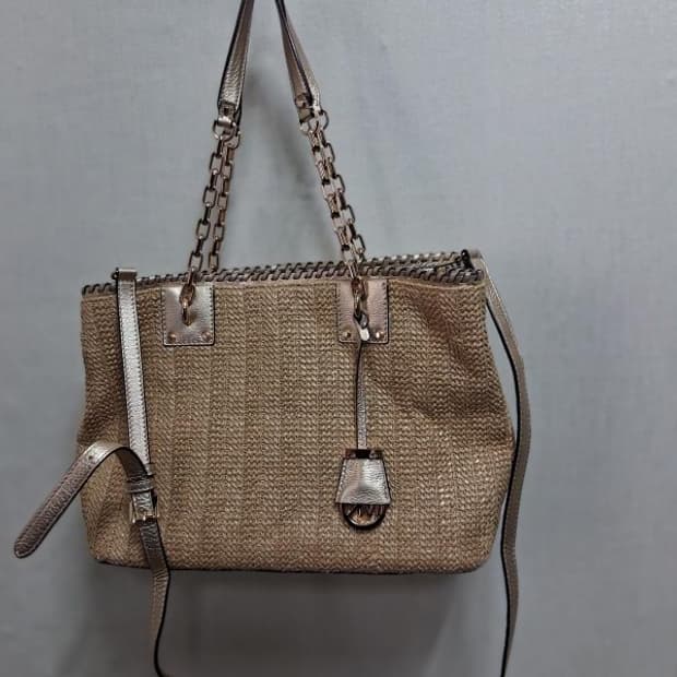 MICHAEL KORS 마이클 코어스 가방 가죽배색 라탄가방 
ㅈ