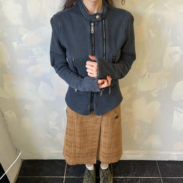 디젤 코튼 바이커 자켓
