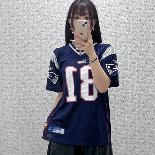 리복 NFL 뉴잉글랜드 패트리어츠 유니폼 져지 반팔티 100 C13132