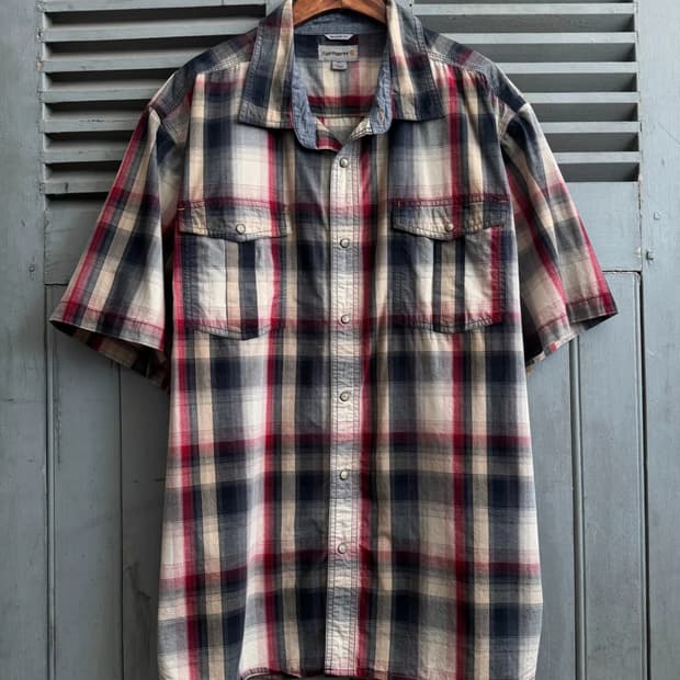 [2XL]칼하트 USA 오버핏 체크셔츠