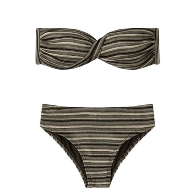 어스지구 Indie twist bikini (Brown)