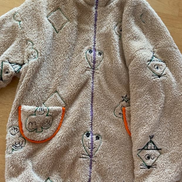 리버서블 자수 플리스자켓