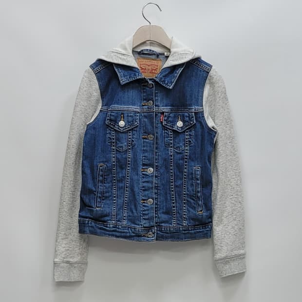 LEVI'S 리바이스 하이브리드 후드 트러커 자켓 / 여 S
