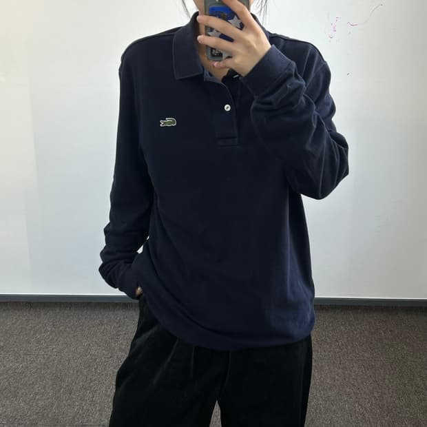 Lacoste 라코스테 스몰로고 네이비 카라티
