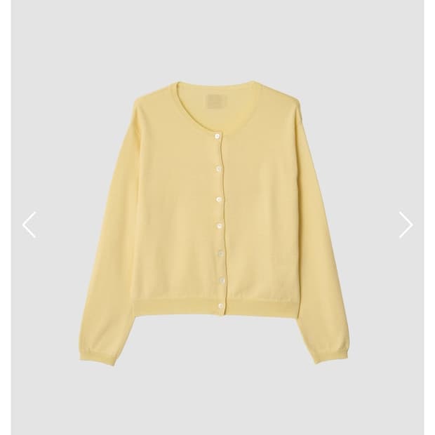 쏘딩키브레드 Cara Yellow Wool Cardigan