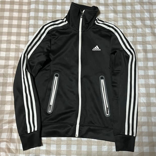 아디다스 집업 블랙 95 져지 트랙탑 삼선 블랙
