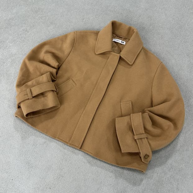 Uniqlo JW앤더슨 숏 코트 브라운 m