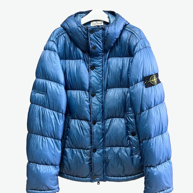 [XL] 스톤아일랜드 가먼트다잉 후드 패딩