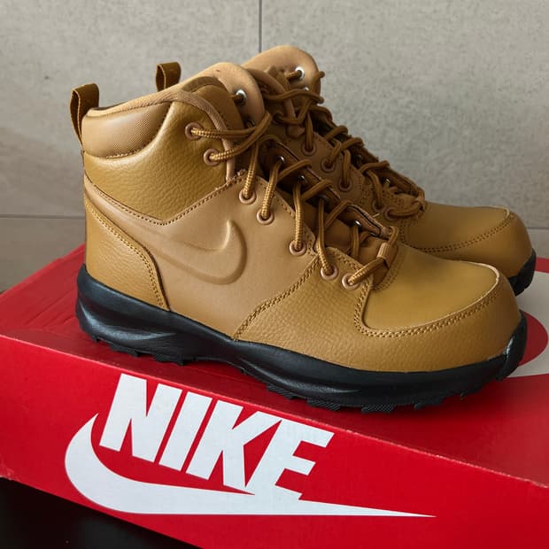[235mm] [미사용 새제품] 나이키 마노아 레더 (위트/된장색) 풀박