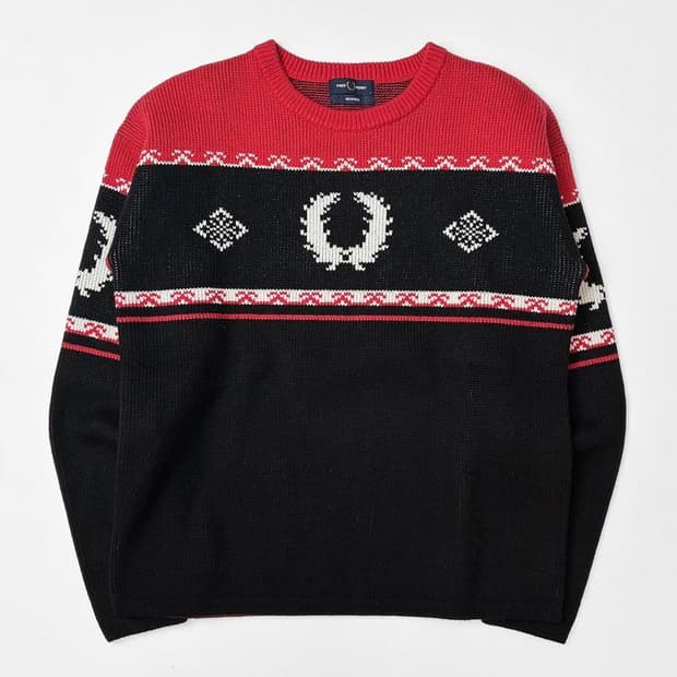 프레드페리 x REISSUES 21FW 메리노 울 스웨터 PN5194