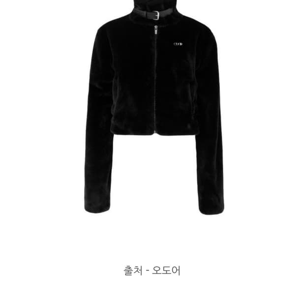 오도어 블랙 퍼 자켓