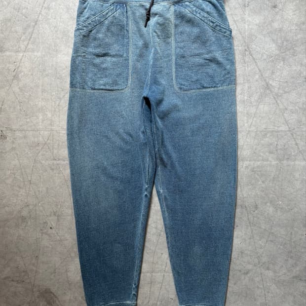 RRL 더블알엘 인디고 프렌치 테리 스웻 팬츠