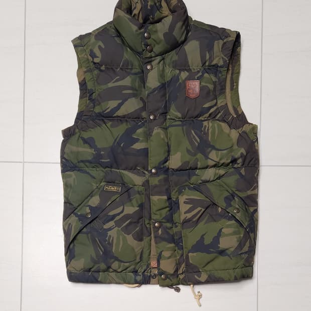 폴로 타이거카모 패딩 베스트 xs