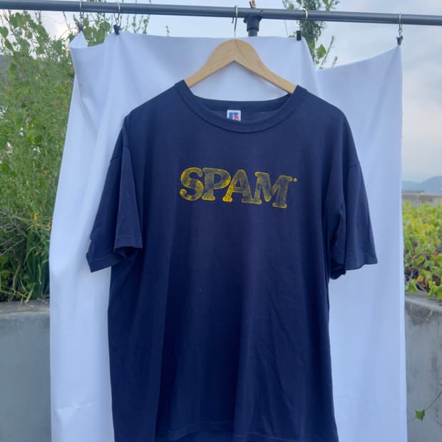 90s Made in USA SPAM 로고 빈티지 티XL