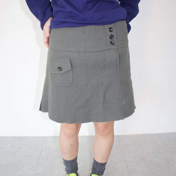 Miu Miu knit mix skirt