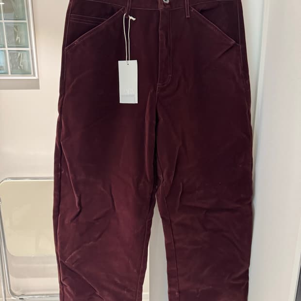 자라 와이드 레그 코듀로이 바지 eur42 새상품