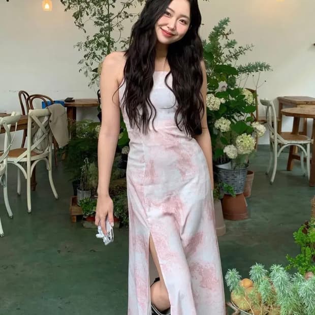 신지인X인앤아더(INANDOTHER) 슬립원피스 55 새상품