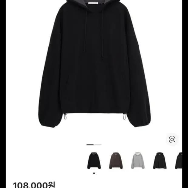 2) 폴리테루 휴먼인덱스 휴먼 볼륨 후디 블랙