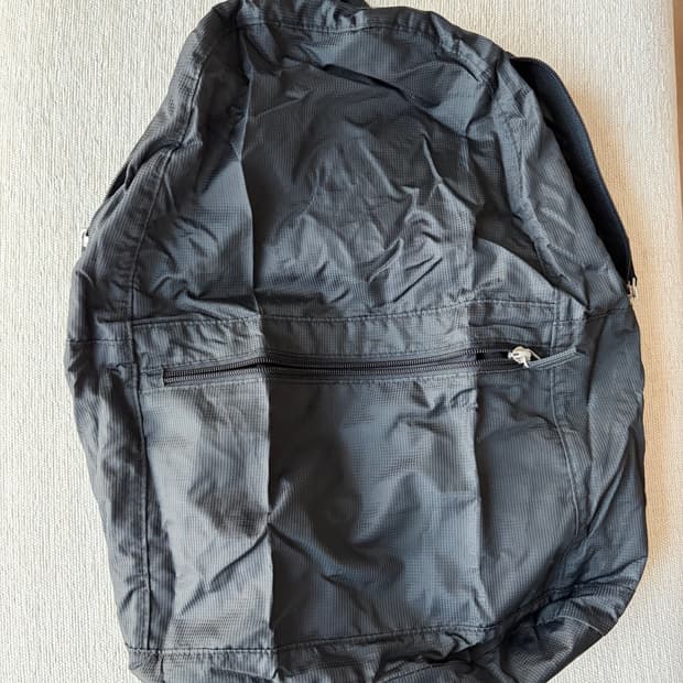 무인양품 (MUJI) 휴대용 접이식 백팩 검정색