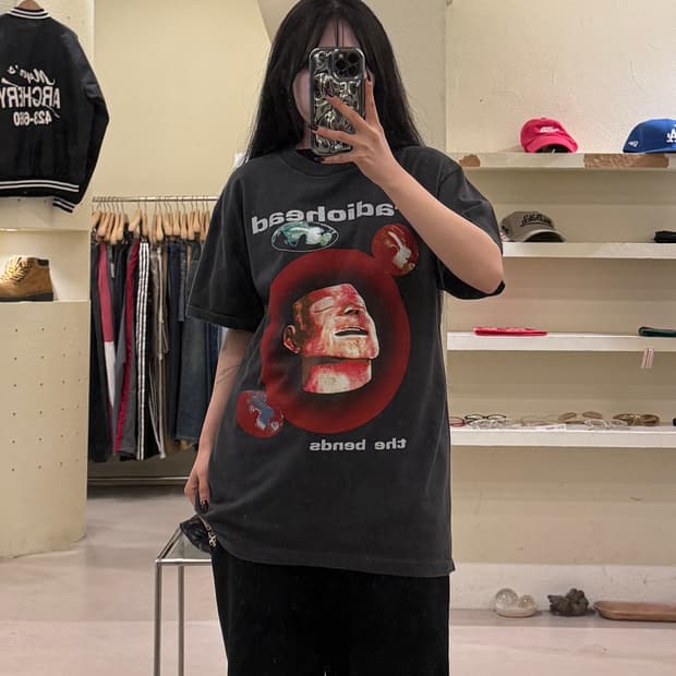 빈티지 라디오헤드 The Bends 프린팅 반팔 티셔츠 U1505