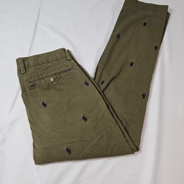 폴로 랄프로렌 신형 치노팬츠 포니 슬랙스 코튼 바지 29