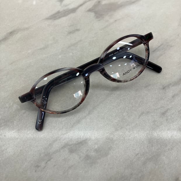 앤디 울프 Andy wolf 믹스브라운 오벌 뿔테 수제 안경