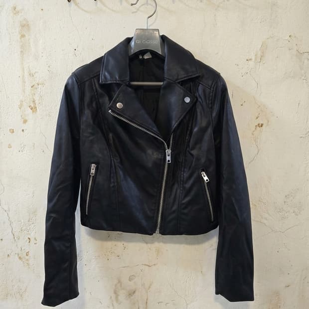 H&M Divided 블랙 라이더 자켓 S