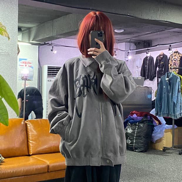 CONKLAB 스웨이드 스펠아웃 자켓 B2501