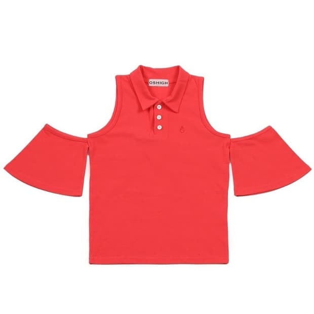 Oshigh 오스하이 오프숄더 PK 탑