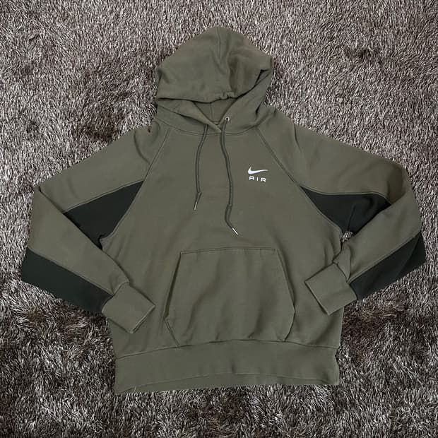 나이키 Nike 올리브그린 AIR 라글란 후드티 XL (105)