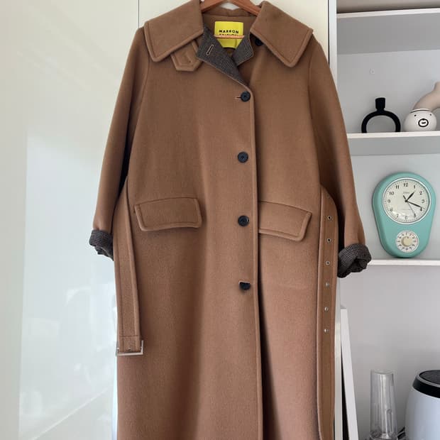 마론에디션 울 트렌치 코트(카멜)