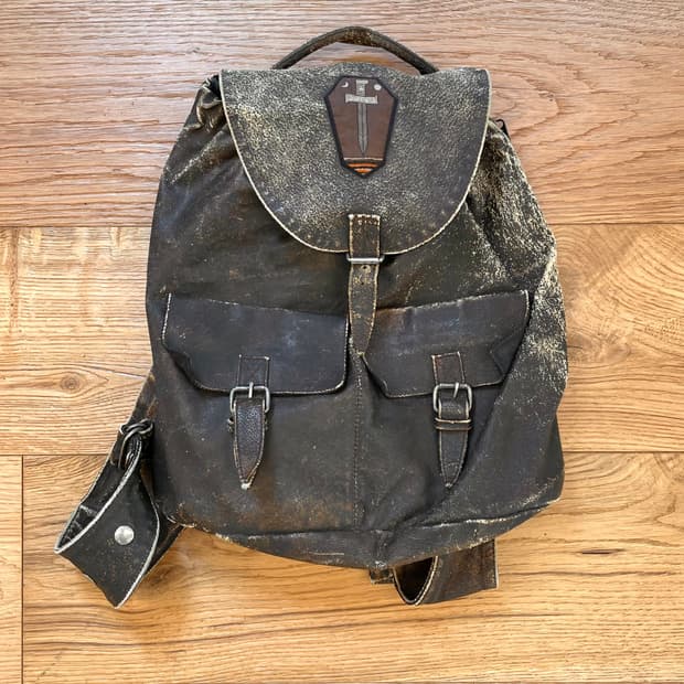 빈티지 레더 백팩