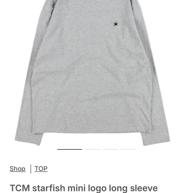 더콜디스트모먼트 starfish mini logo 롱슬리브 L