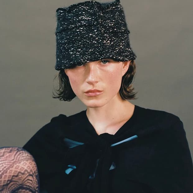 어썸니즈 패치워크 햇_스노우 네이비비니