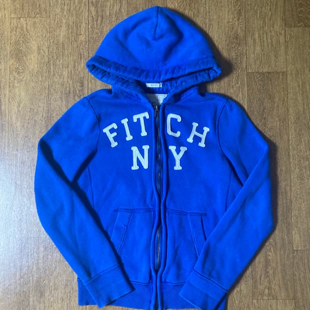 아베크롬비 블루 후드집업