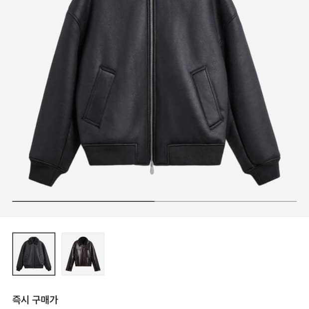 자라 레더 이펙트 자켓 M