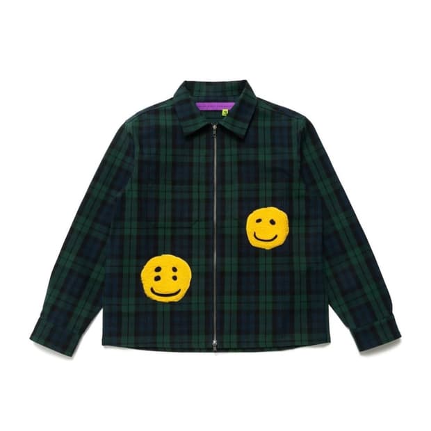 CPFM x 휴먼메이드 Black watch Zip work Jacket