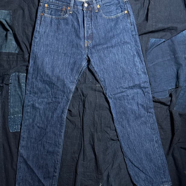 리바이스 501 스트레이트 핏 데님 팬츠 32