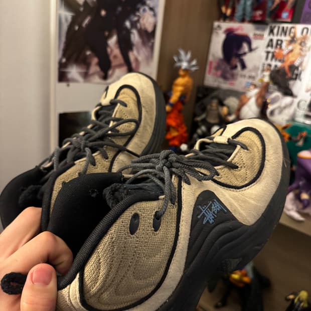 나이키 x 스투시 에어 페니 2 라탄 앤 라임스톤