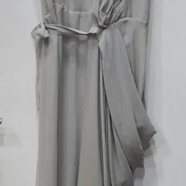 릭오웬스 실크 드레이프 원피스 그레이 이태리42