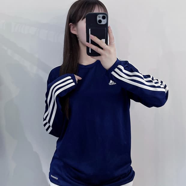 아디다스 스몰로고 삼선 트랙 롱슬리브
