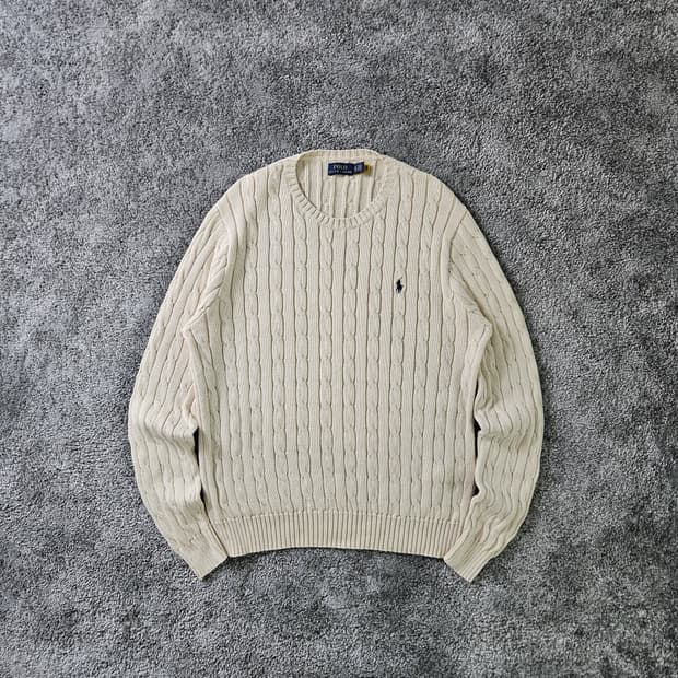POLO RALPH LAUREN 케이블 니트 스웨터