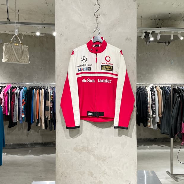 메르세데스 벤츠 투 톤 보다폰 레이싱 자켓