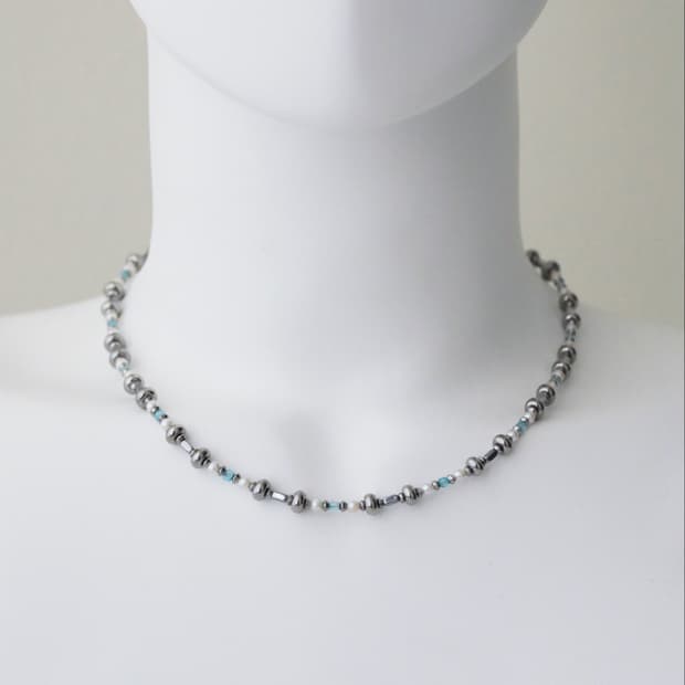 CASIOPEIA Bluerondo Topaz Pearl necklace