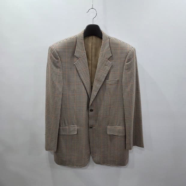 발렌시아가 체크 블레이저 자켓 