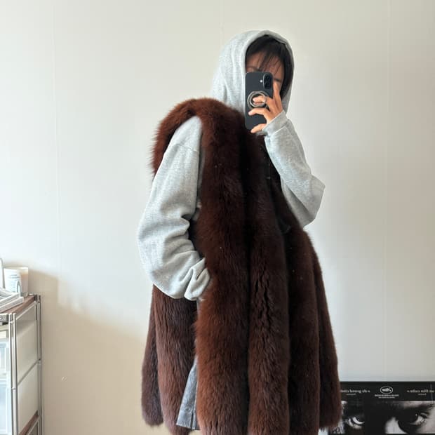 리얼 폭스 퍼 롱 베스트